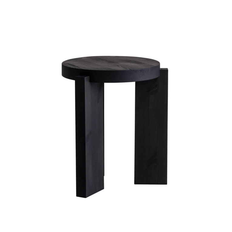 Stool 001 Ø 40 Black VAARNII