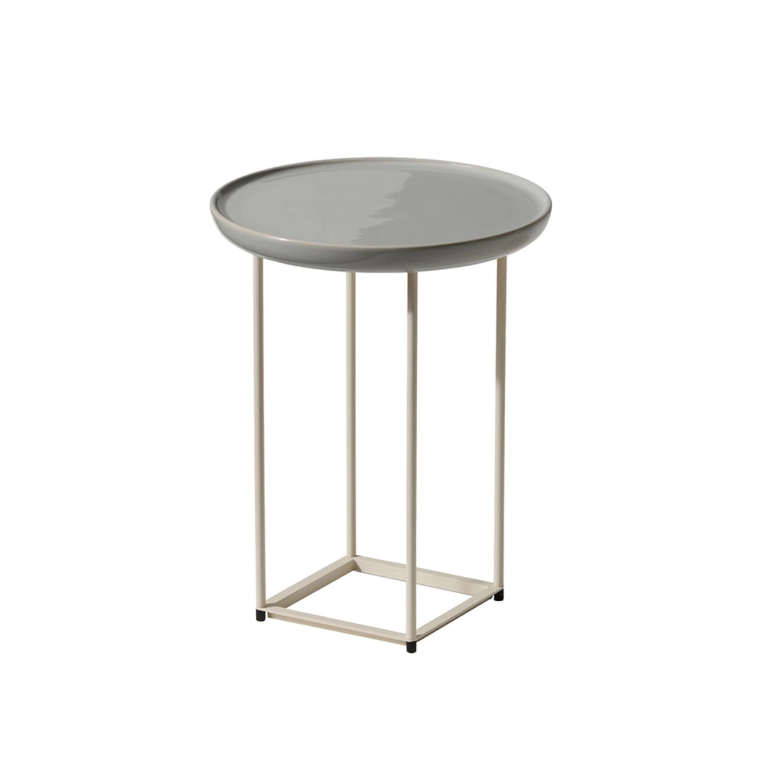 Table basse extérieure TOREI OUTDOOR  Ø 39 Gris Cendre CASSINA