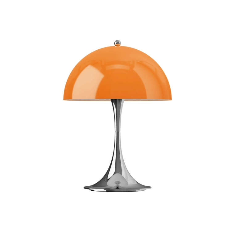 Lampe sans fil PANTHELLA 250 PORTABLE V3 Orange opale/ chrome LOUIS POULSEN