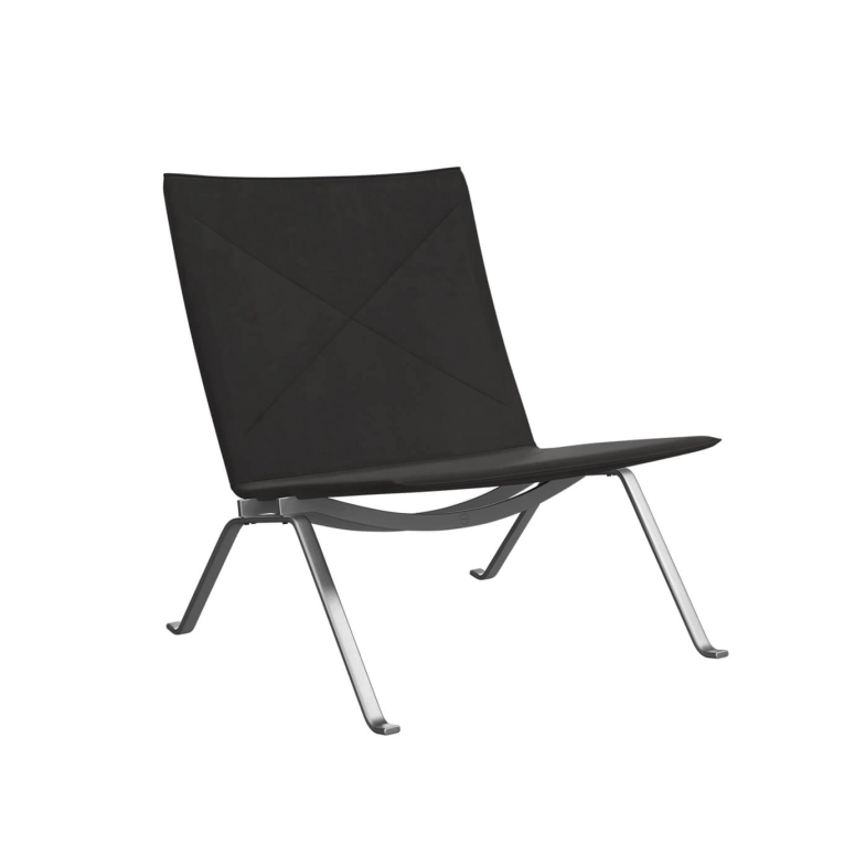 Fauteuil PK22 Cuir Haze Anthracite FRITZ HANSEN