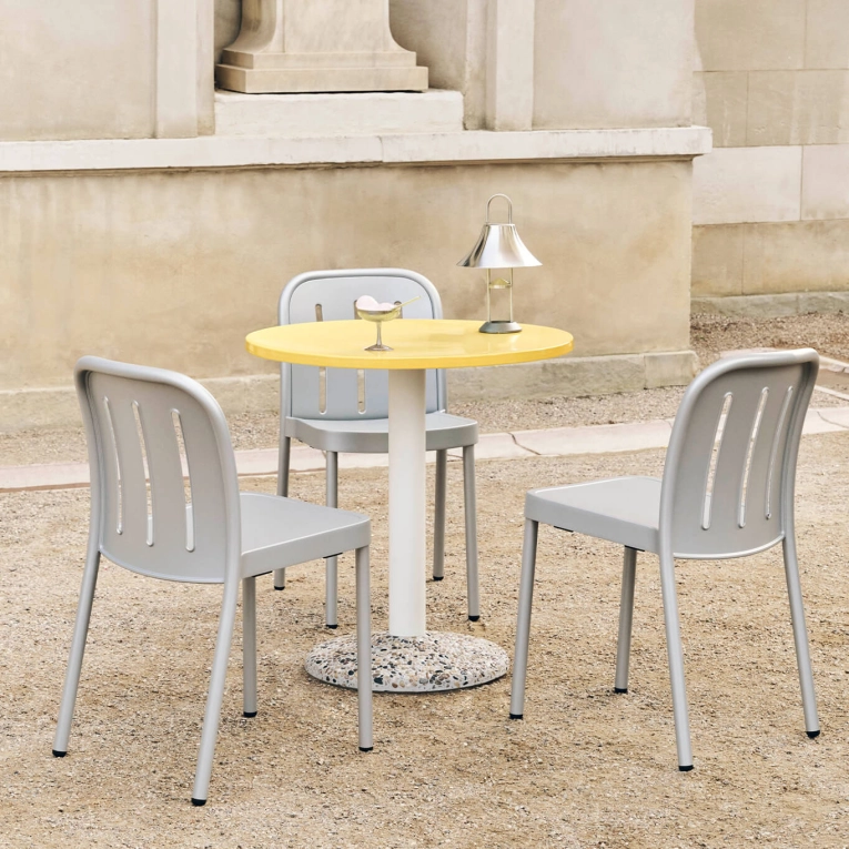 Outdoor Chair and Small Lounge Chair DEVILLE Silver HAY