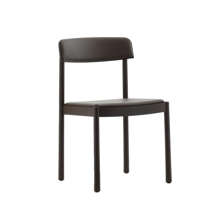 Chaise TIMB Marron/ Cuir Ultra Chocolat NORMANN COPENHAGEN