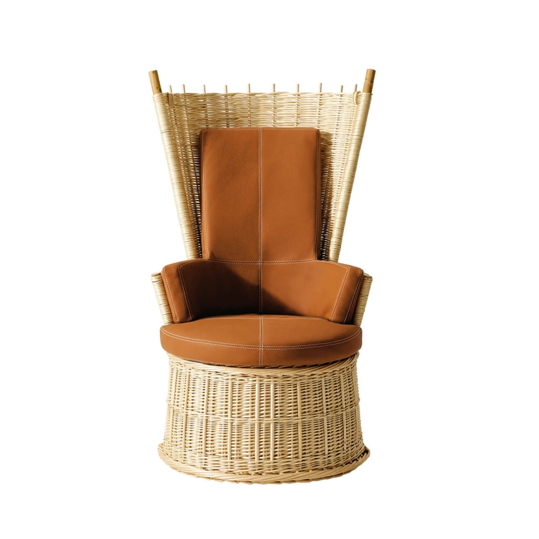 Fauteuil HOTTE Cuir Voyage Naturale CASSINA