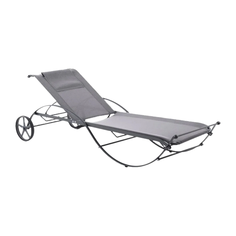 Bain de soleil, chaise longue et hamac AURORA Graphite UNOPIÙ