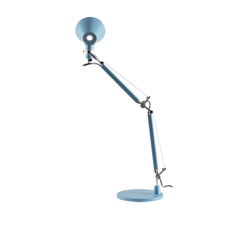 Lampe de bureau TOLOMEO MICRO COLOR MATTE Bleu Clair ARTEMIDE
