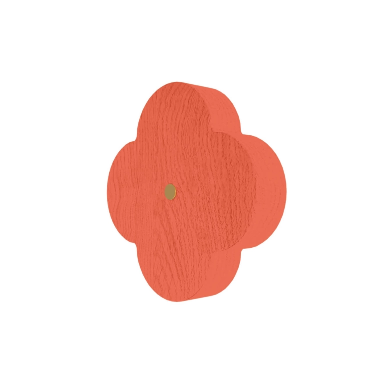 Patère Design ANDRÉE L Frêne Corail Epicé HARTO