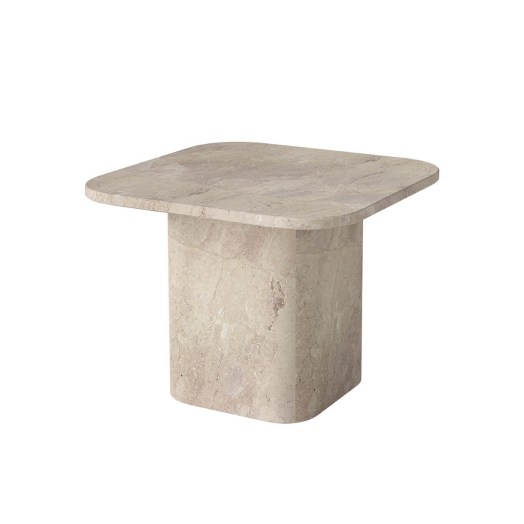 Table basse EIDA 55x55 Marbre Beige BOLIA