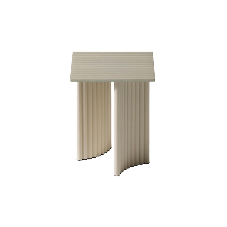 Table basse extérieure VIDALENTA  37x37 Blanc Panna CASSINA