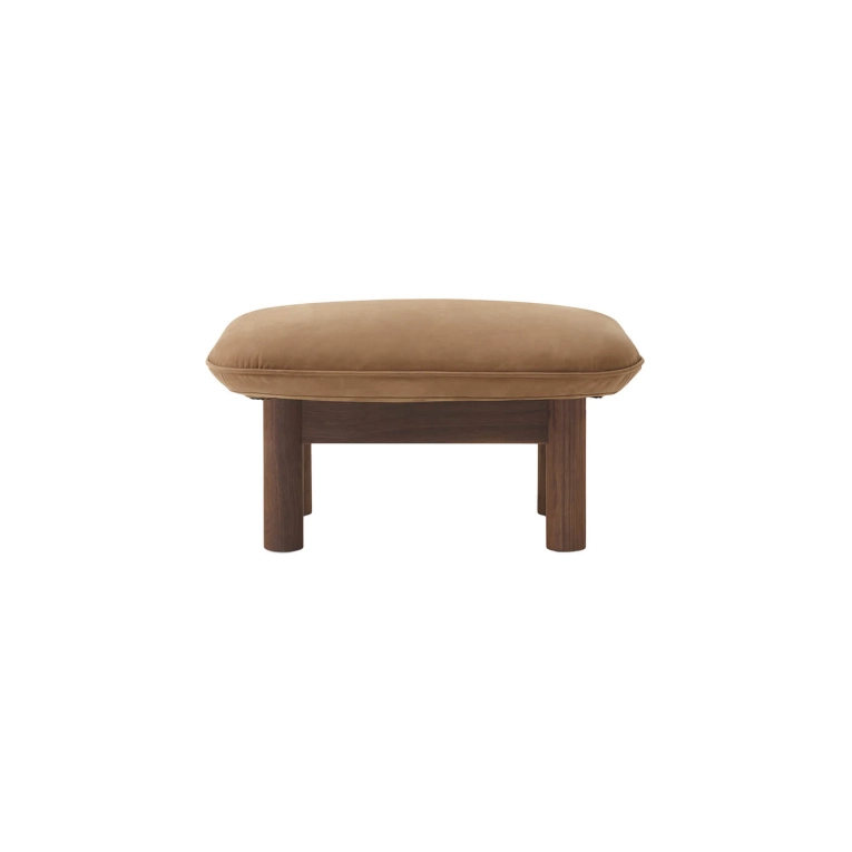 Pouf BRASILIA Noyer/ Dunes Camel 21004 AUDO COPENHAGEN
