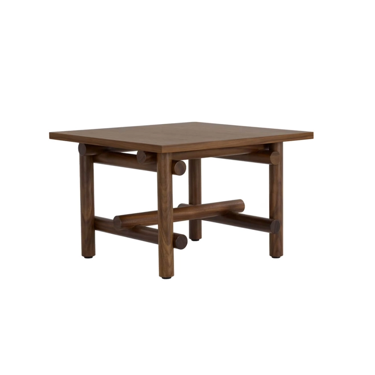 Table d'appoint guéridon MUECKE Noyer KNOLL