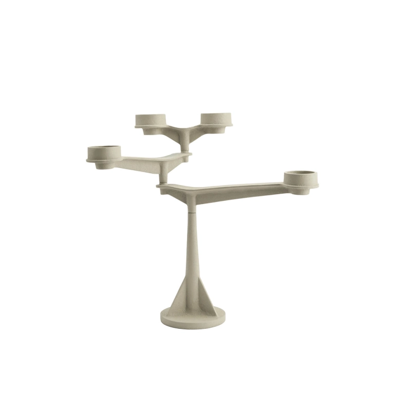 Photophore, bougeoir et bougie Candélabre MINI SPIN Putty TOM DIXON