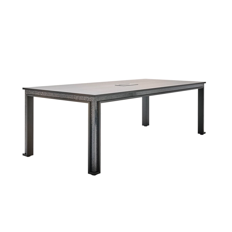 Table entreprise ERA 225x100 Chêne noir/ Woodio Char SILVERA PRO
