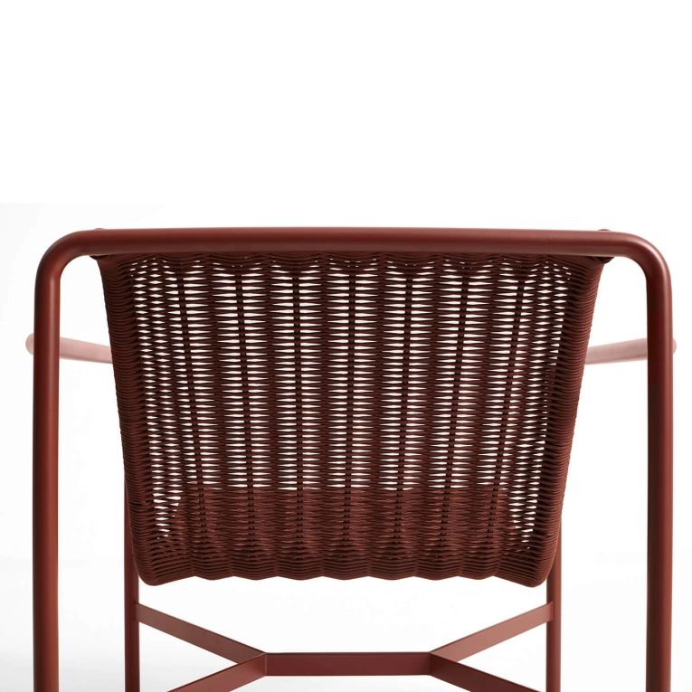 Fauteuil extérieur Fauteuil PALISSADE CORD Rouge Fer HAY