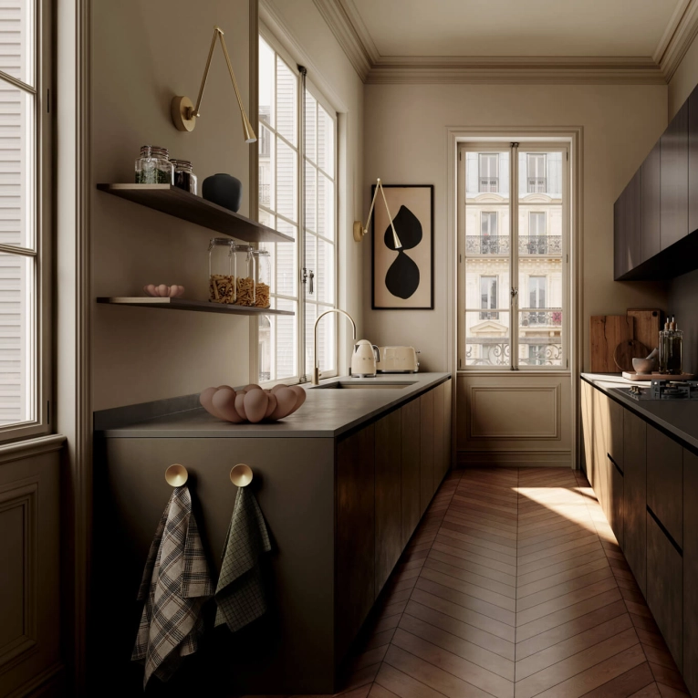 Centre de table & corbeille BLOOM TRAY medio Amande 101 COPENHAGEN