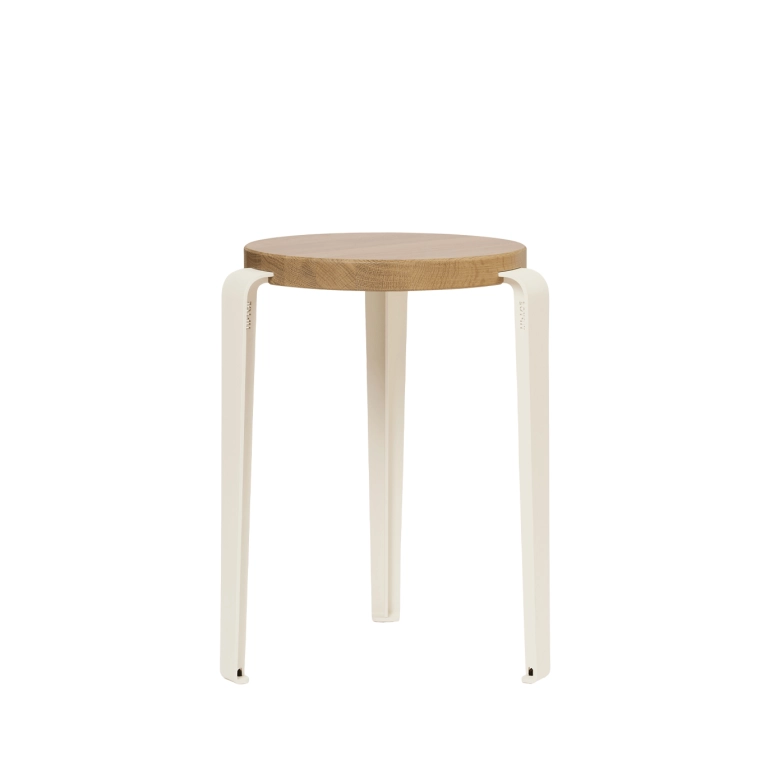 Tabouret LOU Chêne/Blanc Crème TIPTOE