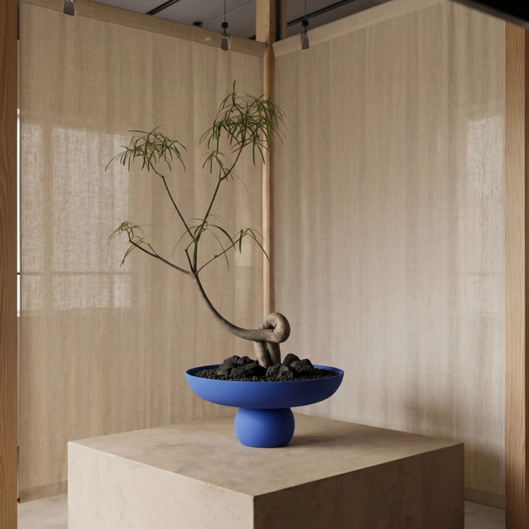 Centre de table & corbeille BABURU BOWL big Bleu Marrakech 101 COPENHAGEN