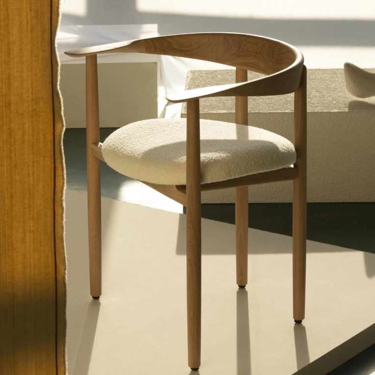 Chaise SAVA extra comfort Baru 200 chêne blanc ZANAT