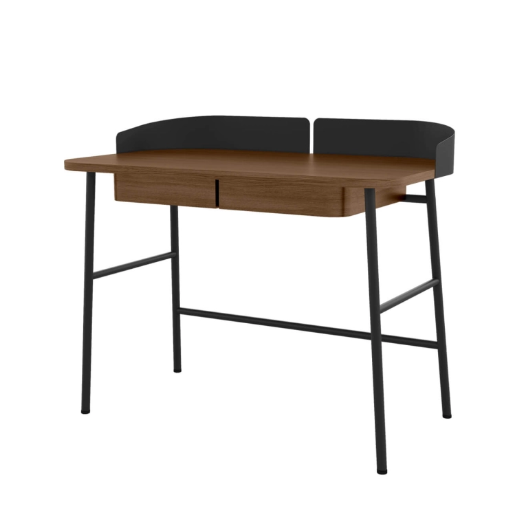 Bureau VICTOR Noyer/ Gris ardoise HARTO