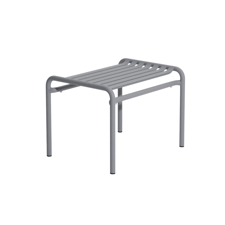 Tabouret extérieur WEEK-END repose-pieds Gris Pierre PETITE FRITURE