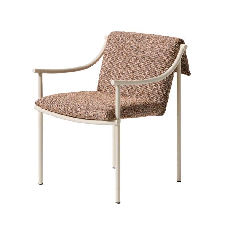 Chaise extérieure VIDALENTA Blanc Panna/ Lerici Terracotta CASSINA