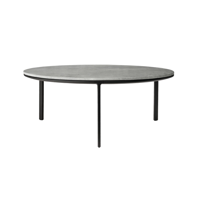 COFFEE TABLE Ø 90 Marbre Sky gris VIPP