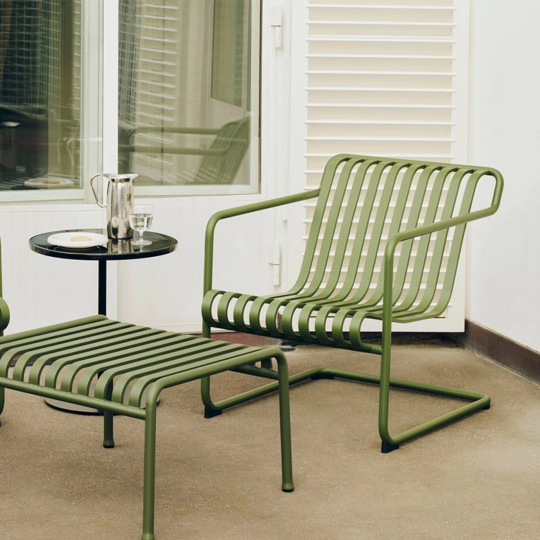 Outdoor Lounge Chair PALISSADE CANTILEVER Lounge Olive HAY