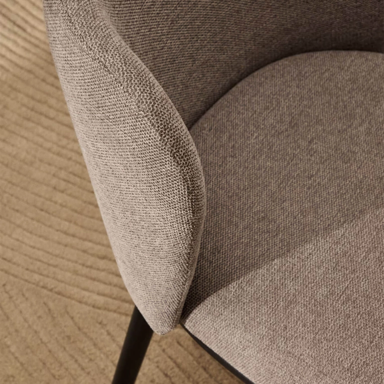 CISELIA Chenille Marron Clair / Noir KAVE HOME