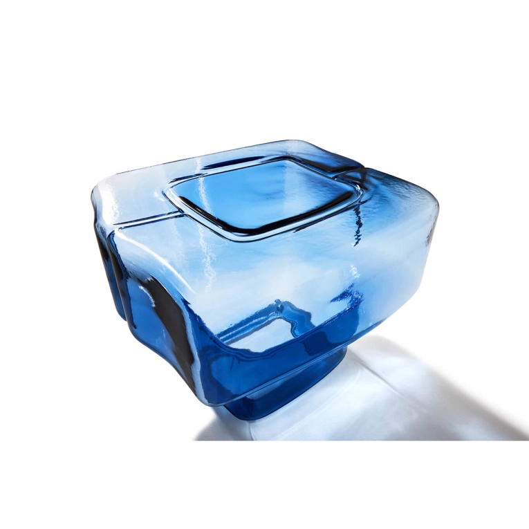 Table d'appoint guéridon FLUID JOINERY Bleu CASSINA