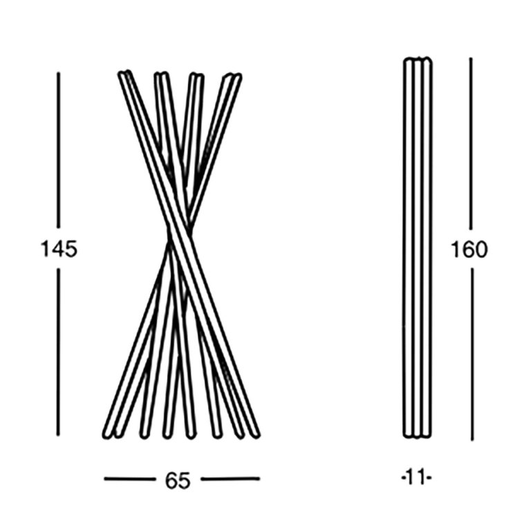 SCIANGAI Frêne teinté Blanc ZANOTTA