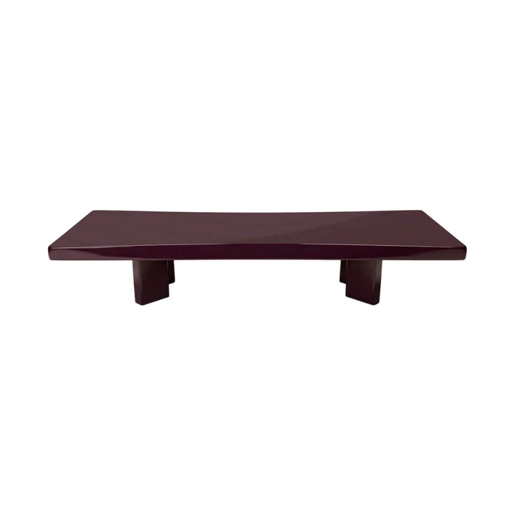 Table basse PLANA Laqué Brillant Aubergine Foncé CASSINA