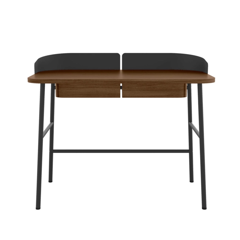Bureau VICTOR Noyer/ Gris ardoise HARTO