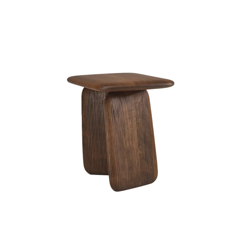 Tabouret STONEHENGE H 34,5 Noyer ZANAT