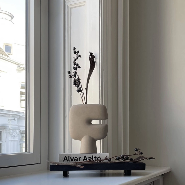 Vase TRIBAL medio Sable 101 COPENHAGEN