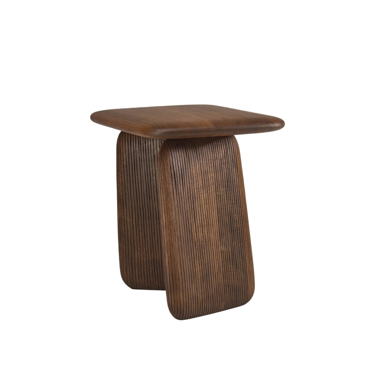 Tabouret STONEHENGE H 40 Noyer ZANAT