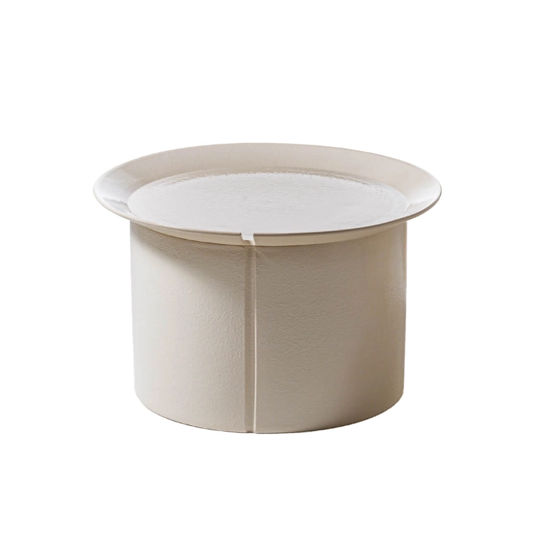Table d'appoint guéridon BRISE 44 Blanc GERVASONI