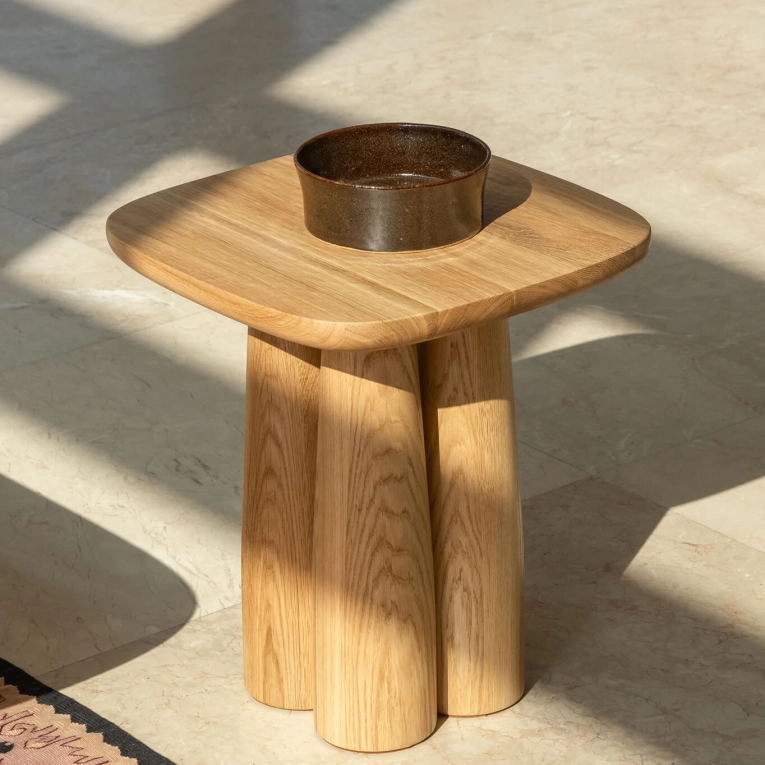 Side Table STOLAC Oak white ZANAT