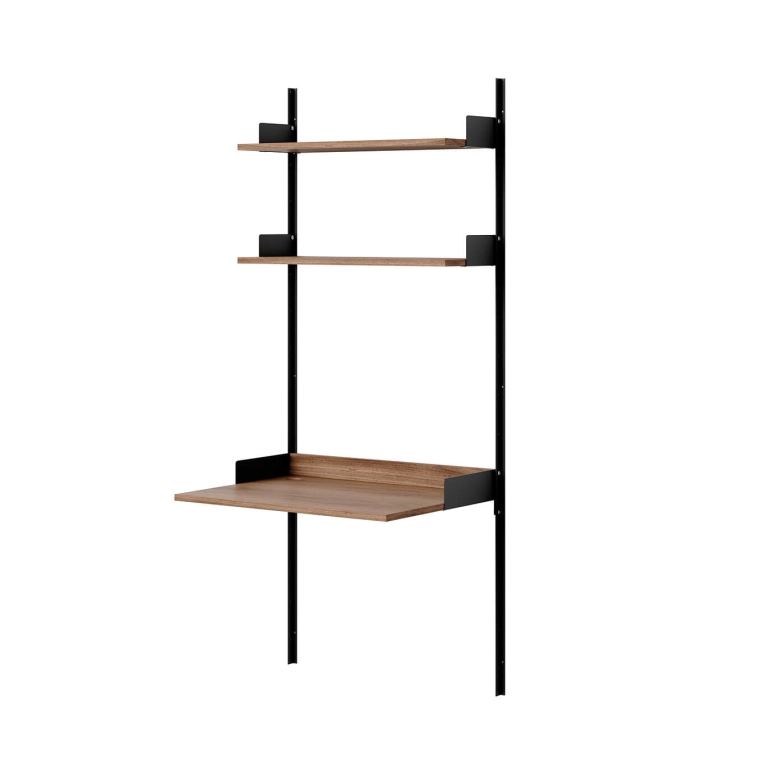 Bureau NEW WORKS STUDY SHELF Noir/ Noyer NEW WORKS