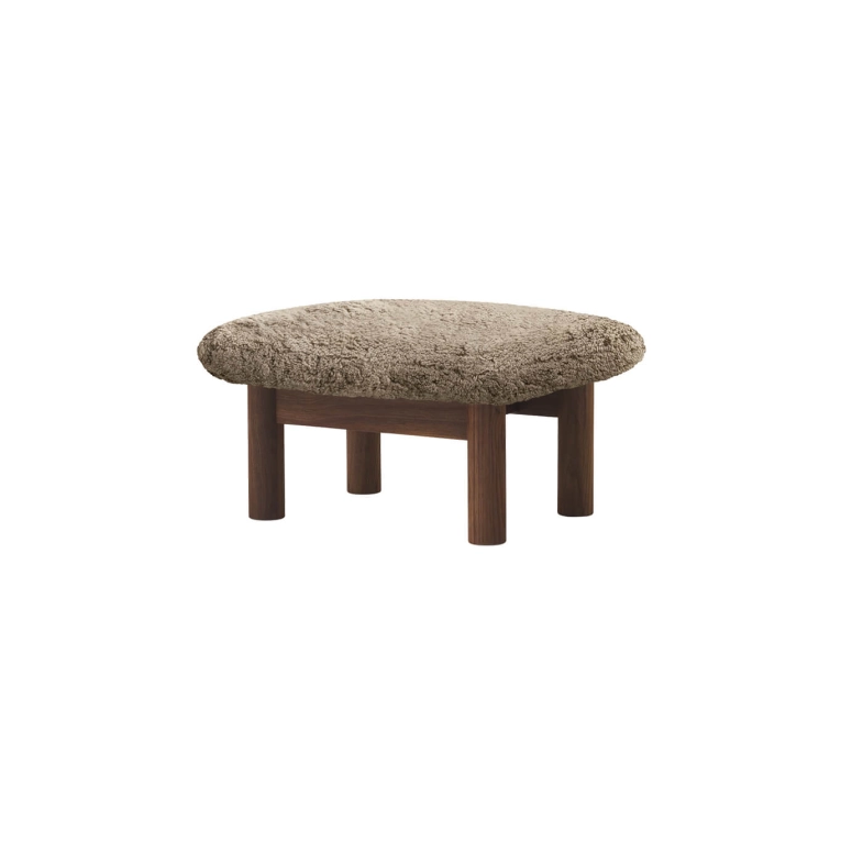 Pouf BRASILIA Noyer Sheepskin Sahara AUDO COPENHAGEN