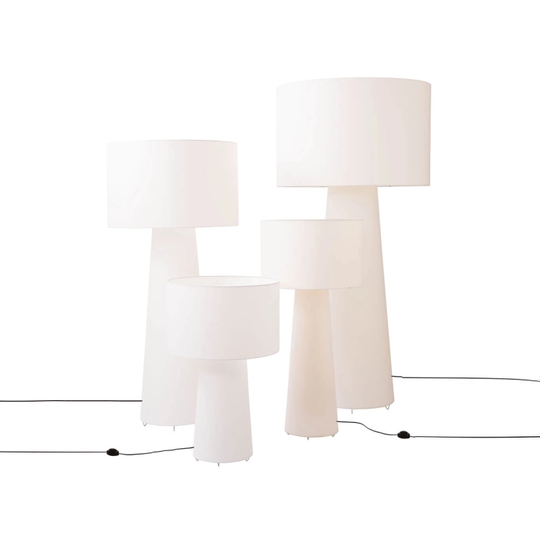 Lampadaire BIG SHADOW H 89 Blanc CAPPELLINI