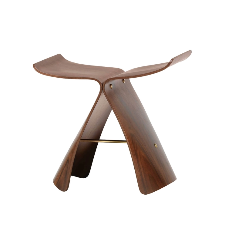 Tabouret BUTTERFLY STOOL Palissandre VITRA
