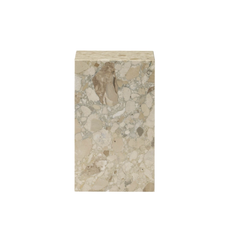 Table d'appoint guéridon PLINTH TALL Kunis Breccia AUDO COPENHAGEN