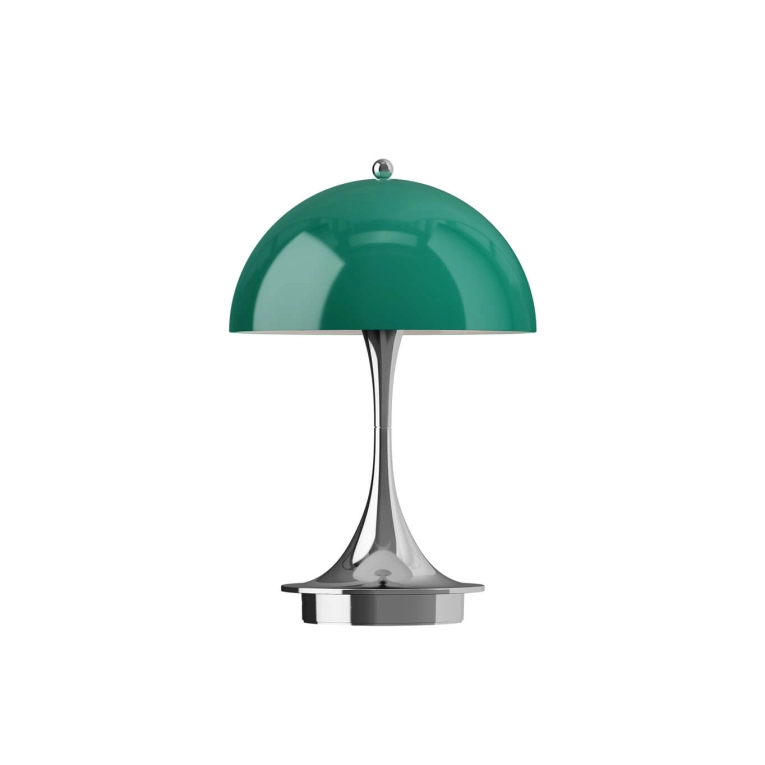 Lampe sans fil PANTHELLA 160 PORTABLE V3 Vert opale/ chrome LOUIS POULSEN