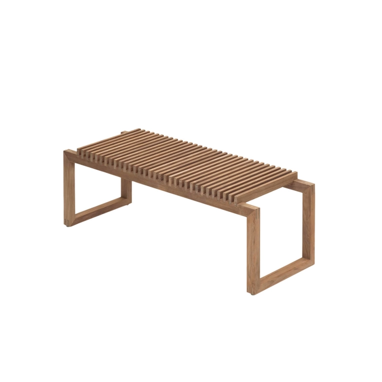 Banc CUTTER L 120 Teck FRITZ HANSEN