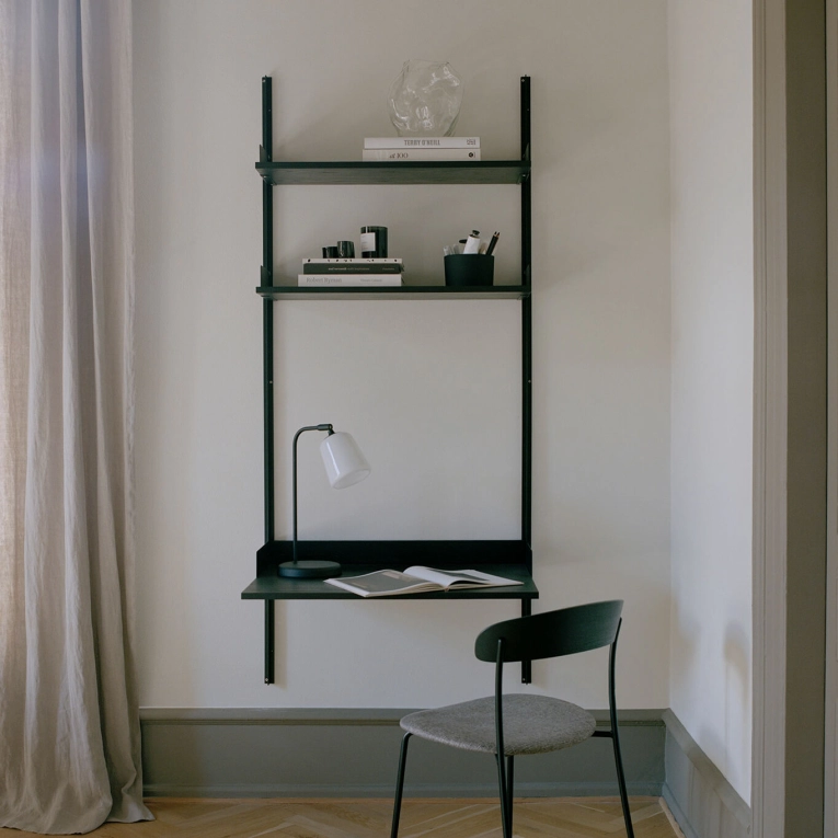 Bureau NEW WORKS STUDY SHELF Noir/ Frêne Noir NEW WORKS