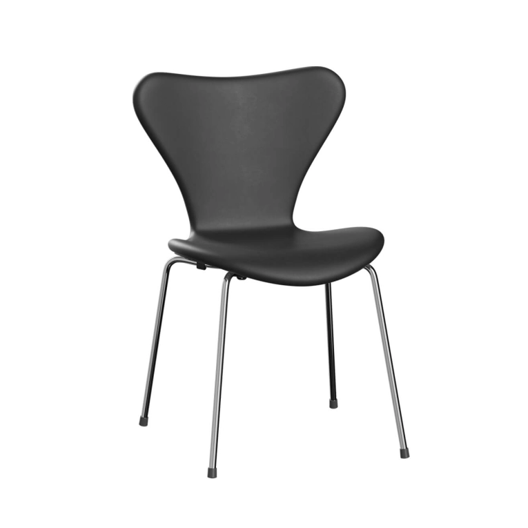 Chaise SERIE 7 Cuir Essential Noir FRITZ HANSEN