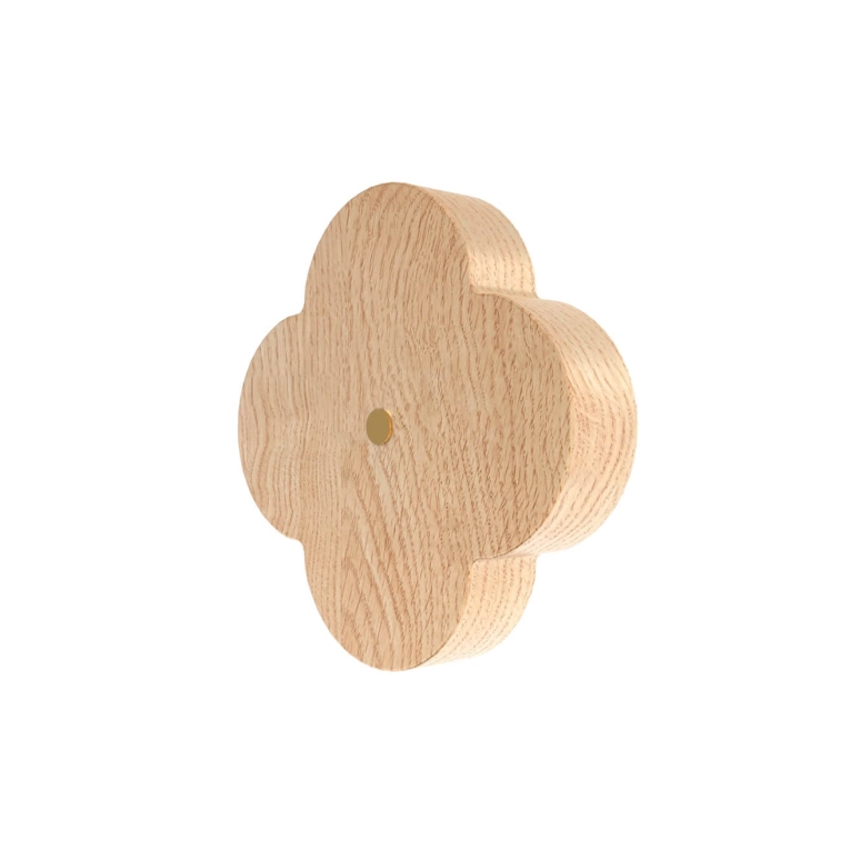Patère Design ANDRÉE L Frêne Naturel HARTO