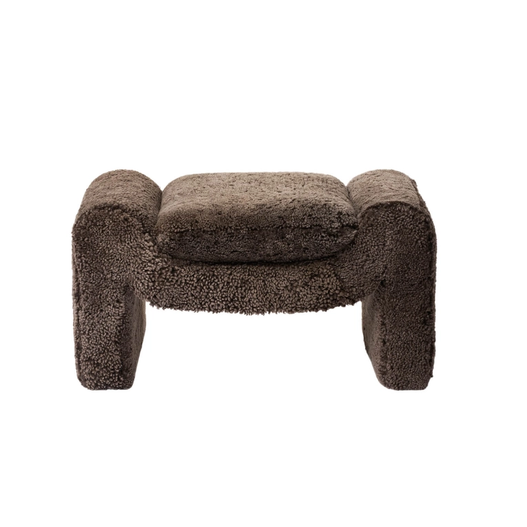Pouf MIELO Vella Marron foncé BOLIA
