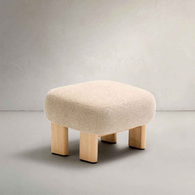 NEMA Tissu bouclette beige / Frêne naturel KAVE HOME