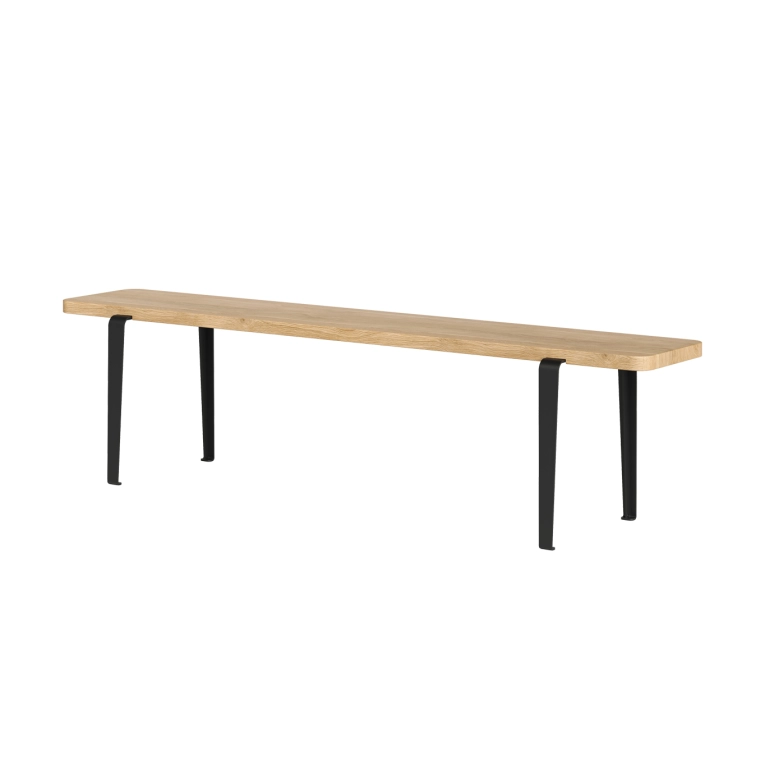 Banc LOU Chêne/Noir Graphite L 170 TIPTOE
