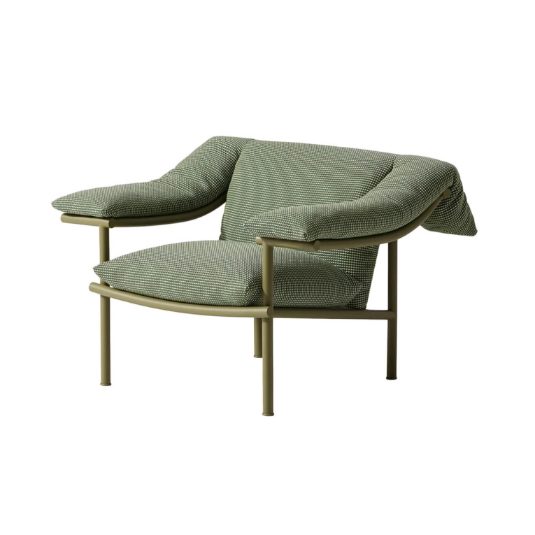 Fauteuil extérieur VIDALENTA Dossier Bas Laguna Vert CASSINA